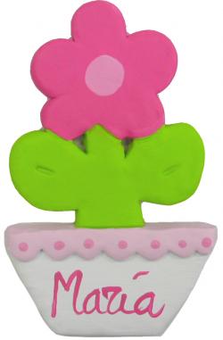 COMPRAR TIRADOR INFANTIL EBA ZOILO POMO   JALADERA KNOB PRIMAVERA NIÑO NIÑA FLOR TIESTO MACETA