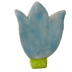 COMPRAR TIRADOR INFANTIL EBA ZOILO POMO   JALADERA KNOB PRIMAVERA NIÑO NIÑA FLOR AZUL TULIPAN